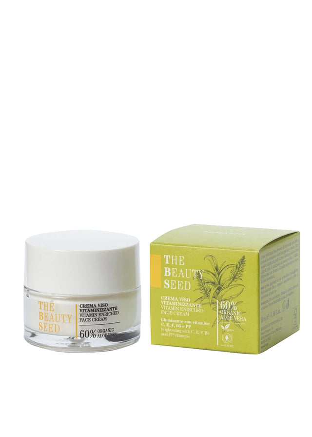 Vitaminising, illuminating face cream with organic vegan fermented aloe