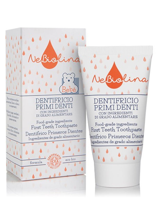 NeBiolina first teeth toothpaste with natural ingredients