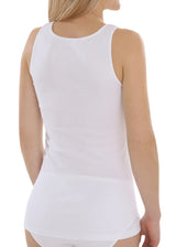 100% organic fair trade cotton wide shoulder tank top