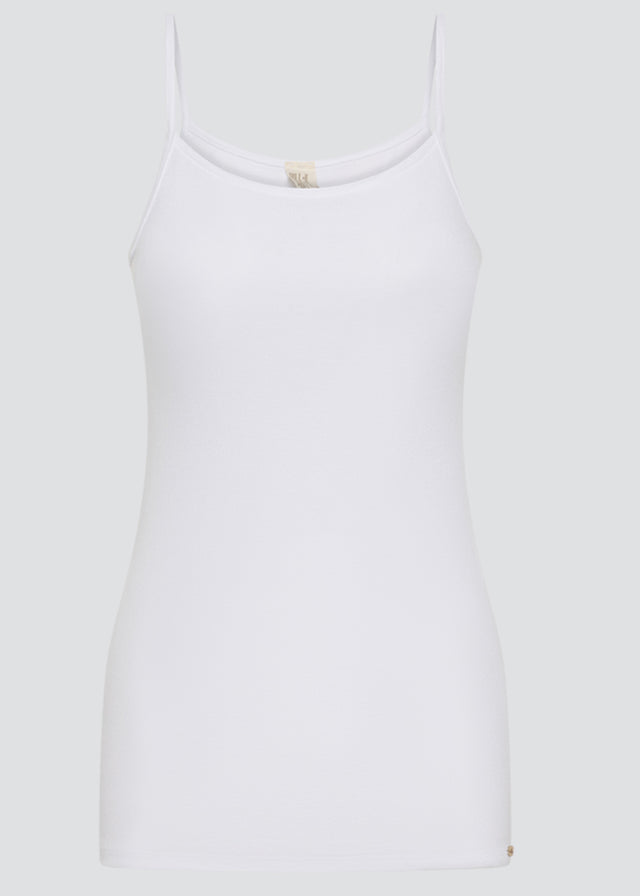 Fine shoulder tank top in 100% organic fair cotton