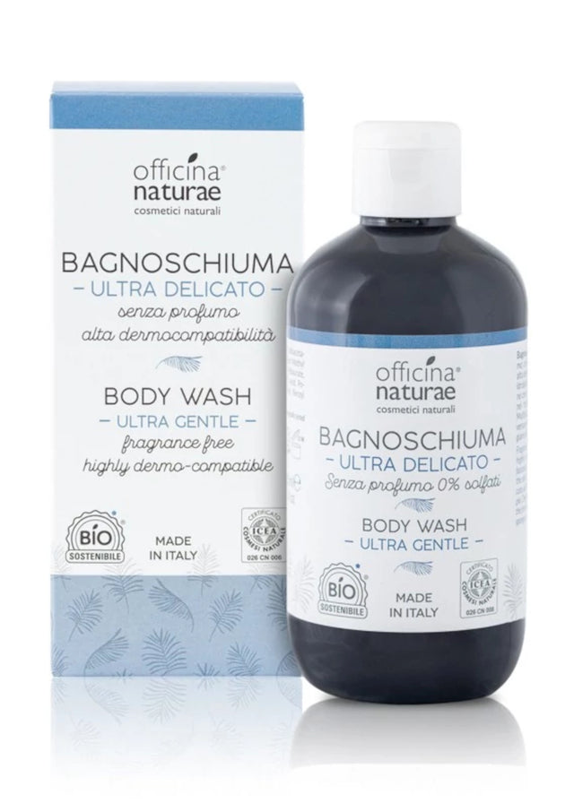 Bagnoschiuma ultra delicato senza profumo EcoBio Vegan