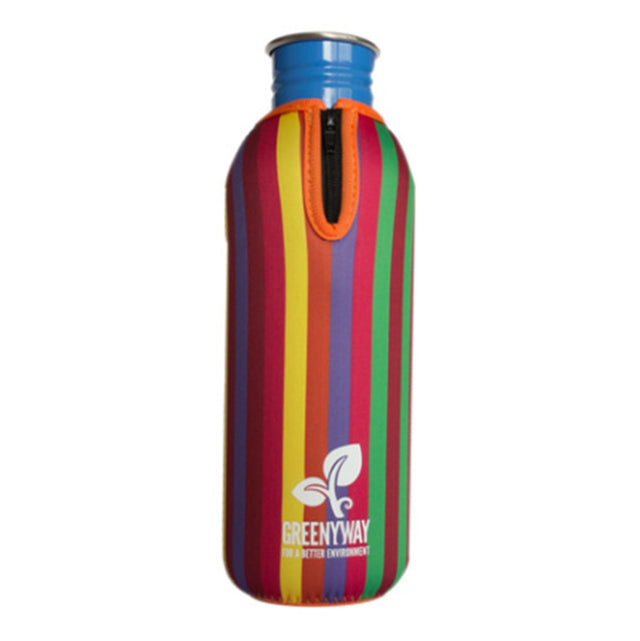 Greenyway Striped Neoprene Water Bottle Cover