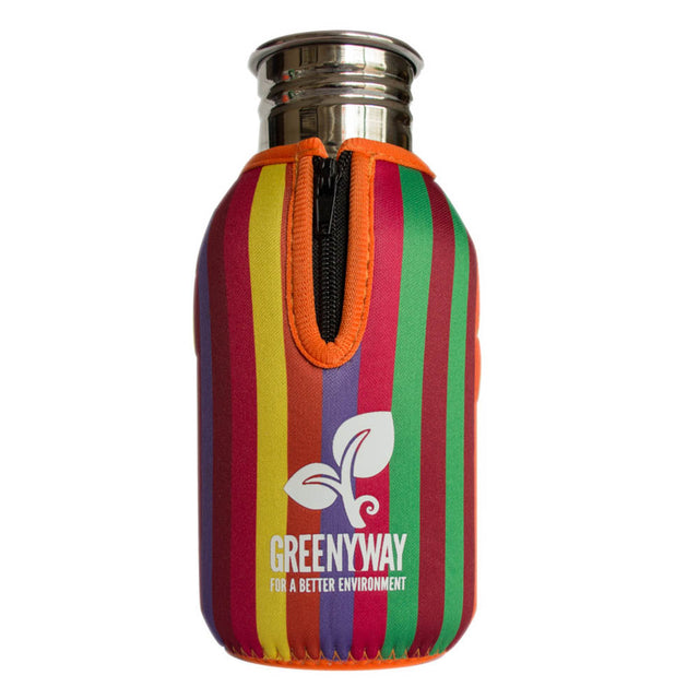 Greenyway Striped Neoprene Water Bottle Cover