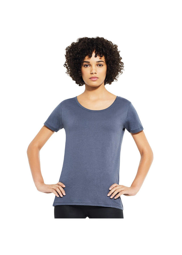 T-shirt donna basica in puro cotone biologico