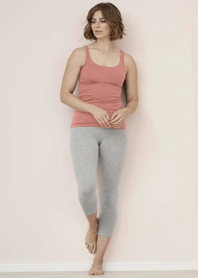 Leggings donna corti 7/8 in cotone biologico