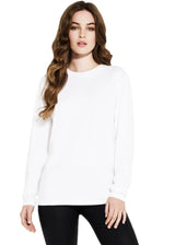 Unisex basic long sleeve shirt in organic cotton