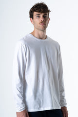 Unisex basic long sleeve shirt in organic cotton