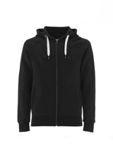 Unisex organic cotton zip-up raglan sleeve hoodie