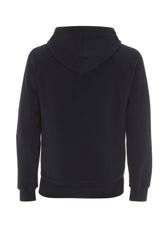 Felpa unisex maniche raglan con zip e cappuccio in cotone biologico