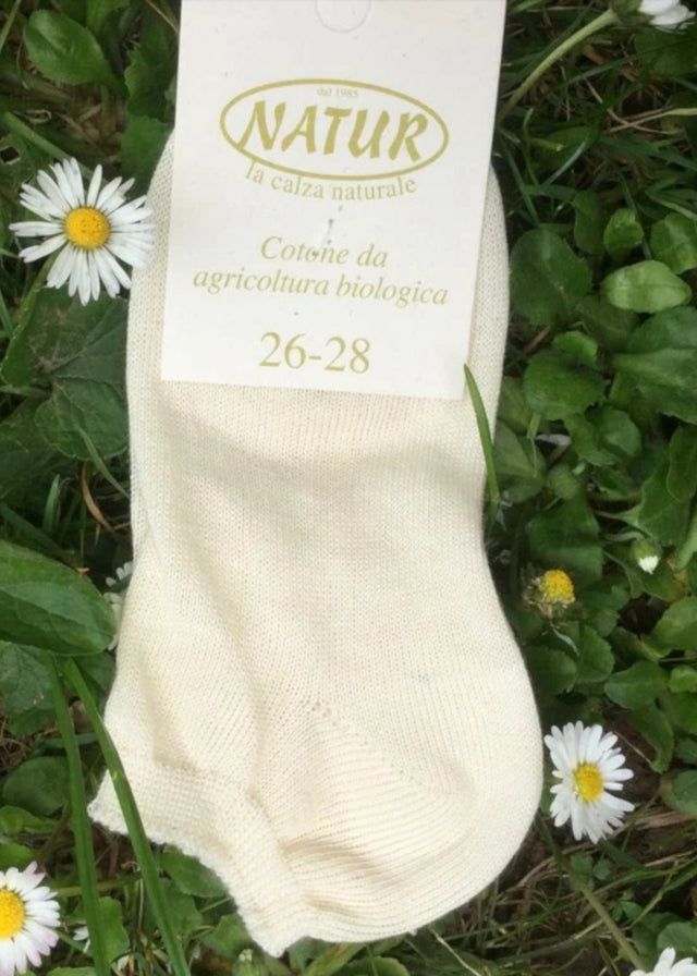 Socks in undyed organic cotton