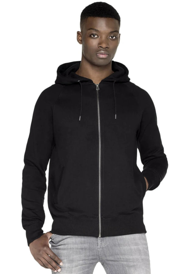 Felpa unisex pesante con cappuccio e zip in cotone biologico