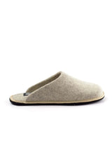 Holi Beige slippers in pure wool felt