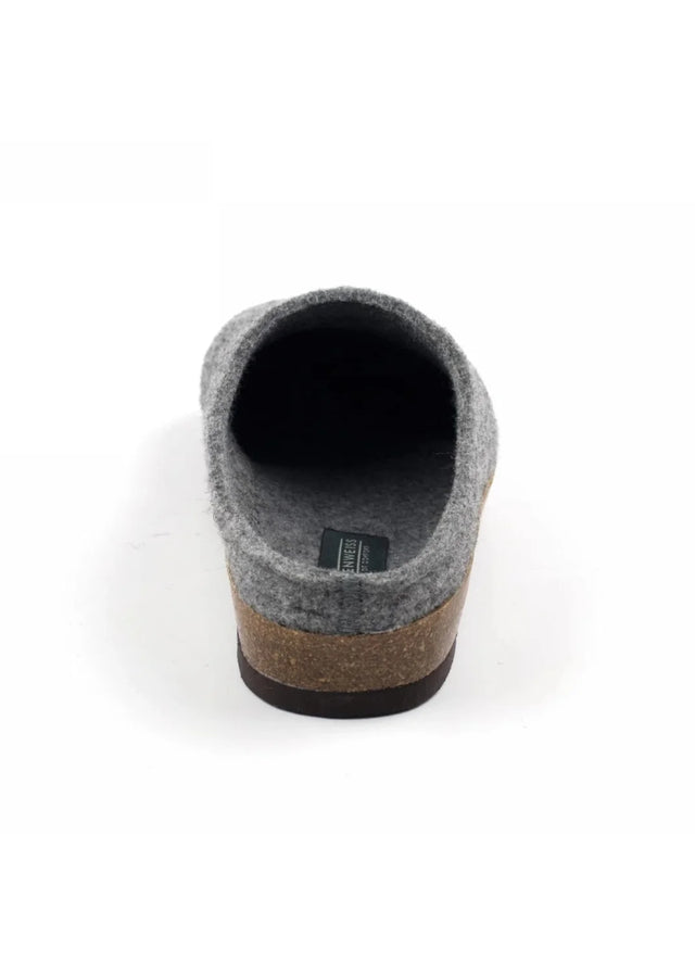 GRAY Chalet sabot in pure wool felt