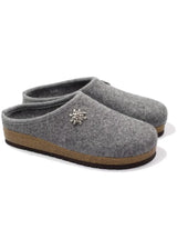 GRAY Chalet sabot in pure wool felt