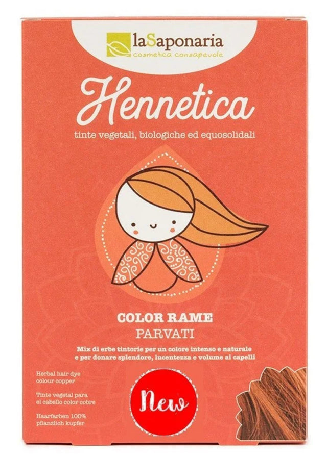 Hennetica tinta vegetale Bio Parvati - color rame