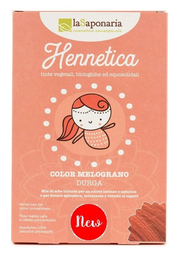 Hennetica tinta vegetale Bio Durga - color melograno