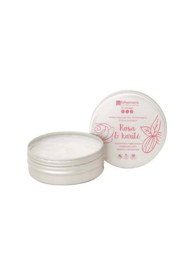 Crema mani Rosa e Karité