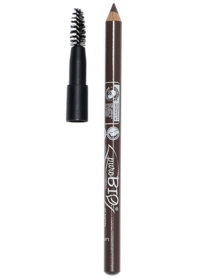 Eyebrow Pencil 07 - medium shades pureBIO Vegan