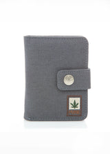 Wallet with hemp button