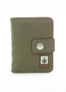 Wallet with hemp button