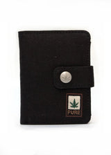 Wallet with hemp button