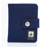 Wallet with hemp button