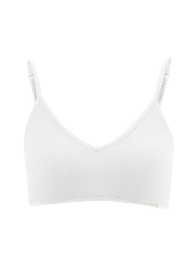 Basic bra top in organic cotton