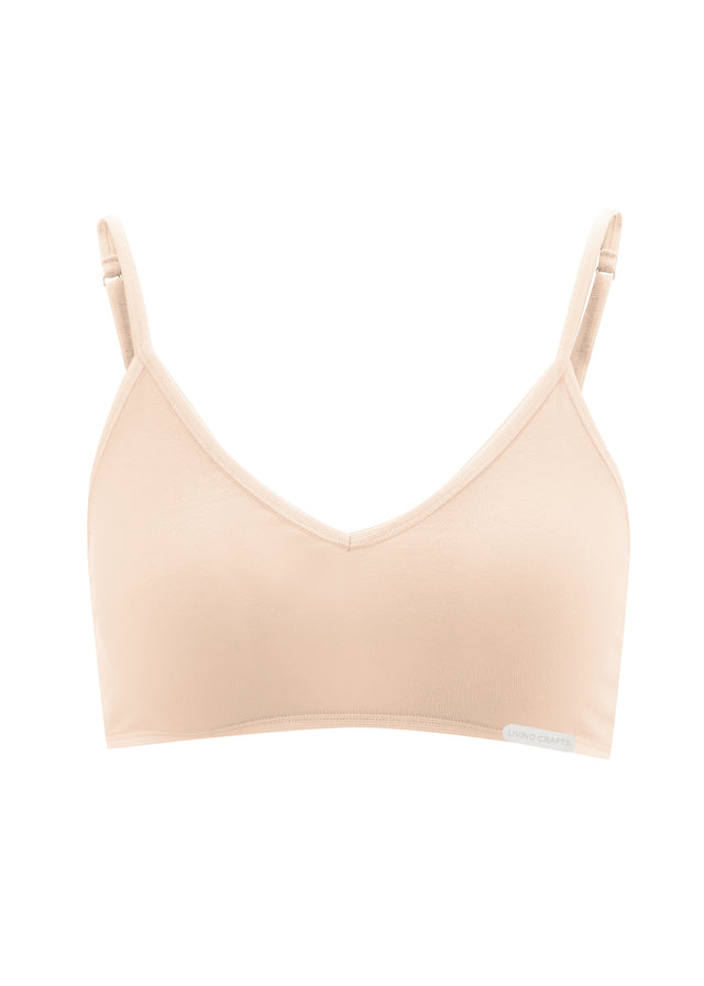 Basic bra top in organic cotton