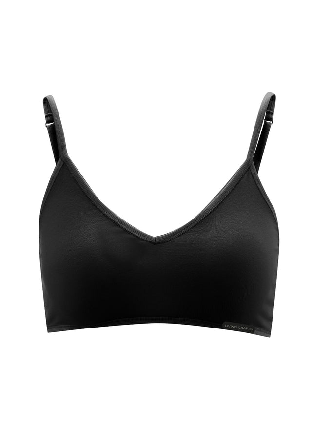 Basic bra top in organic cotton