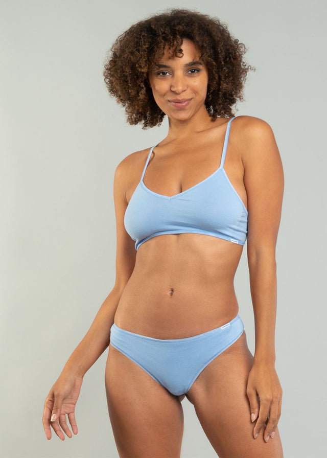 Basic bra top in organic cotton