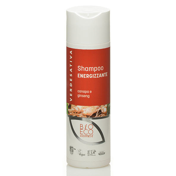 Energizing shampoo with hemp and ginseng