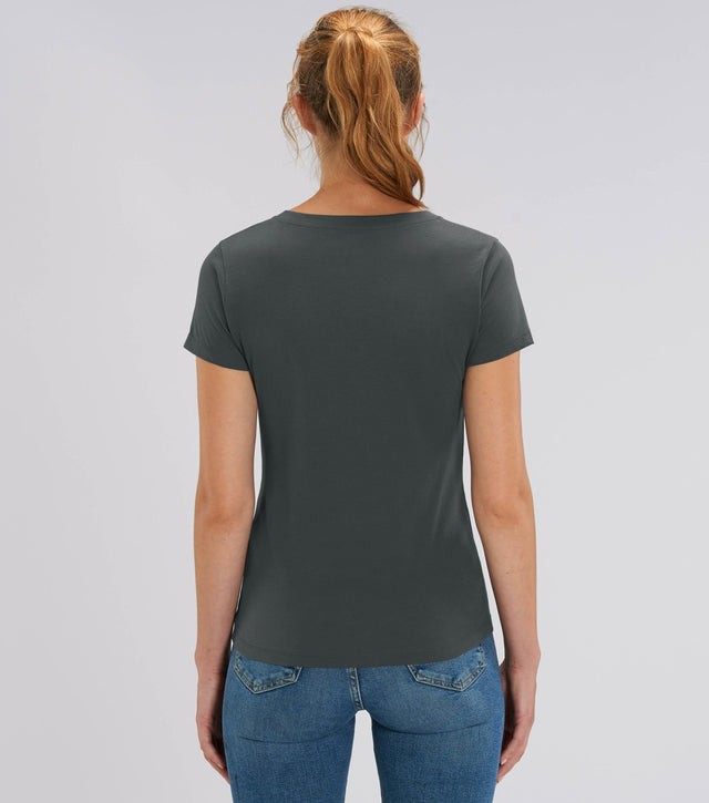 Evoker women's V-neck sweater in organic cotton