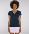 Evoker women's V-neck sweater in organic cotton