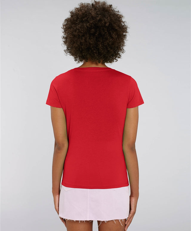 Maglia donna Evoker collo a V in cotone biologico