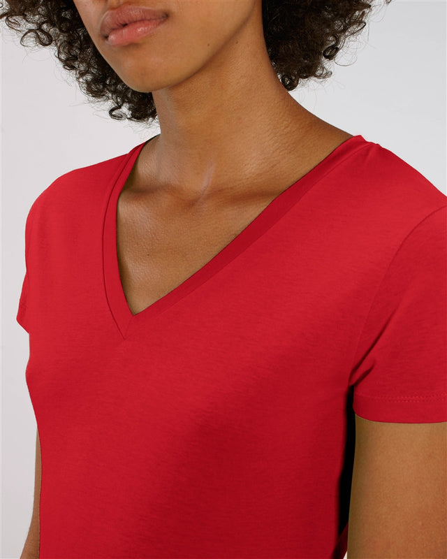 Evoker women's V-neck sweater in organic cotton