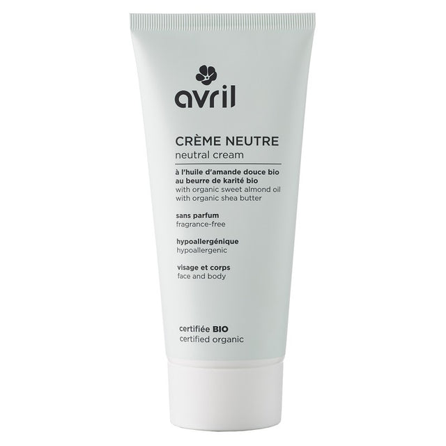 Neutral face and body cream without perfume Avril BioVegan