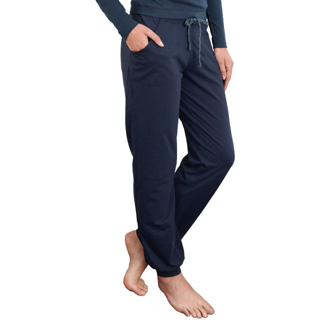 Pantalone tuta leggero BLU in cotone biologico