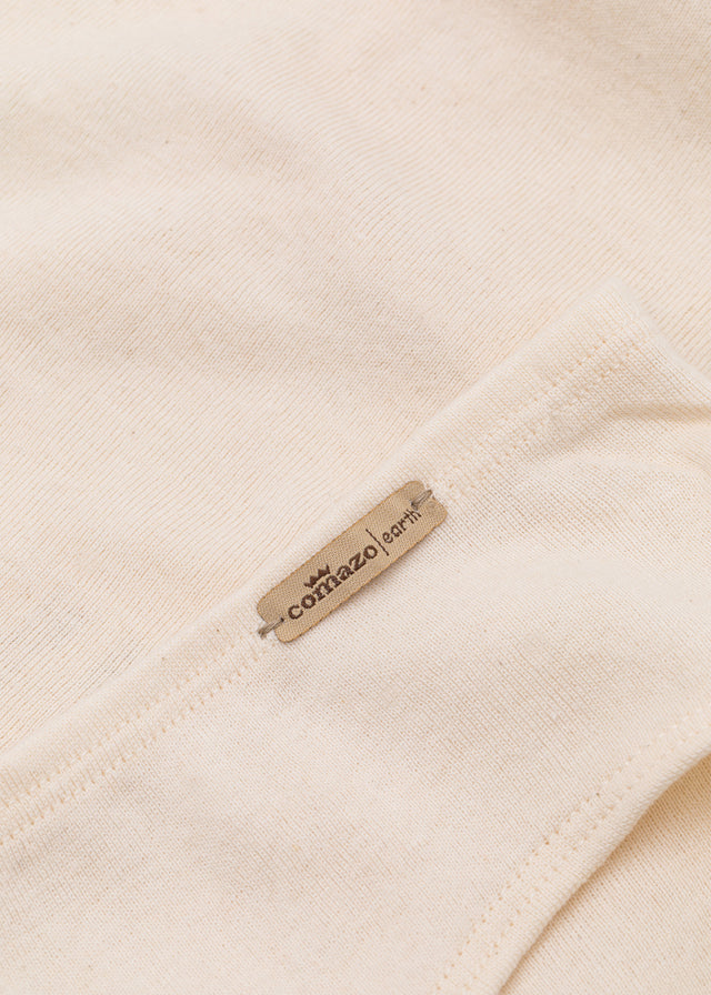 Mini briefs in 100% natural, undyed organic fair cotton