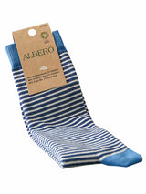 Calza corta Albero Natur Righe Blu