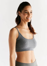 Top Bustier bra in organic cotton