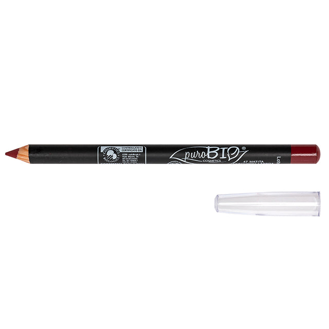 Organic lip pencil 47 - Pure ORGANIC Scarlet Red