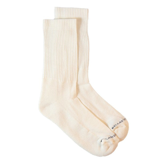 Medium sock in White Bamboo Terry