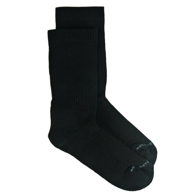 Medium sock in BLACK Bamboo Terry