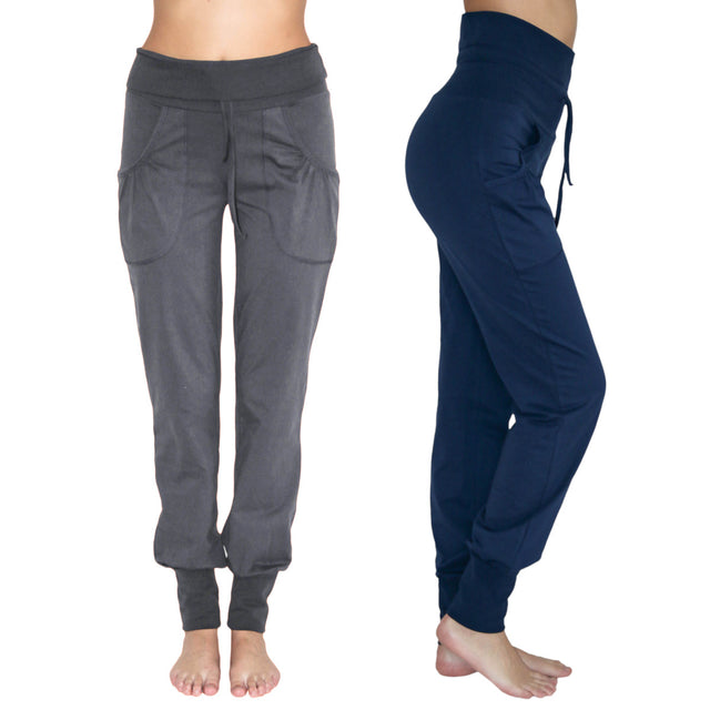 Yoga pants with pockets in organic cotton