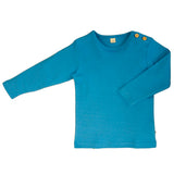 100% organic cotton long sleeve shirt. Light blue