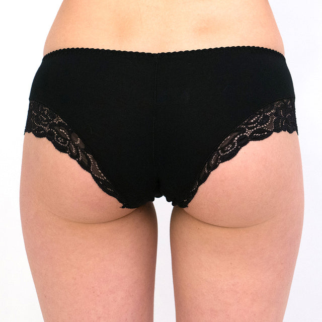 Culotte briefs with lace in Modal and Cotton