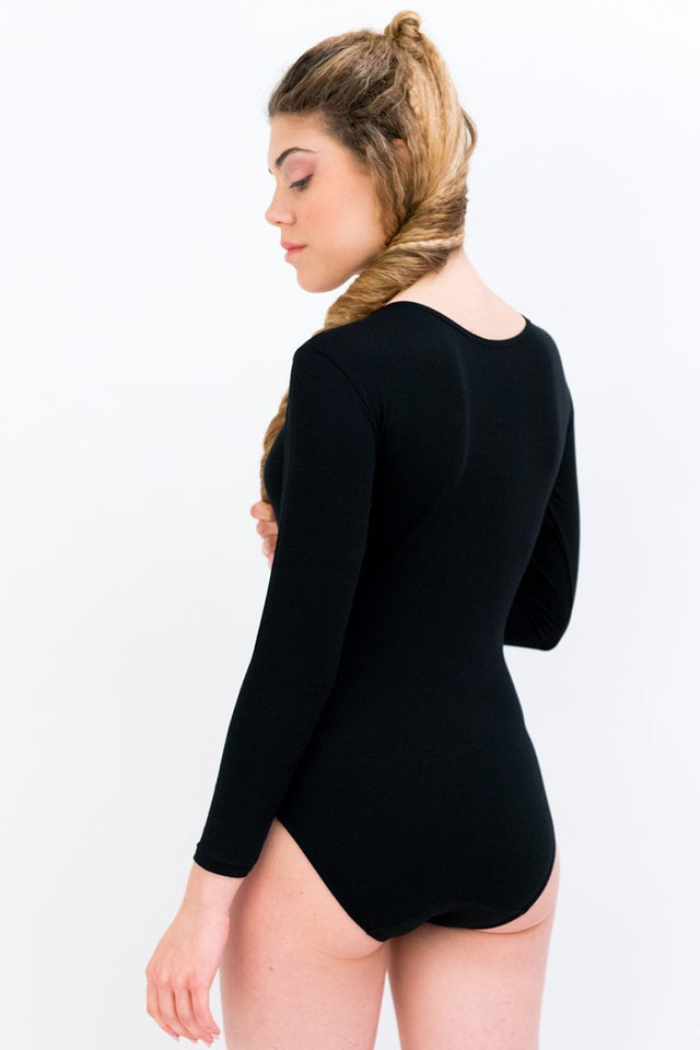 Long sleeve bodysuit in Modal and Cotton