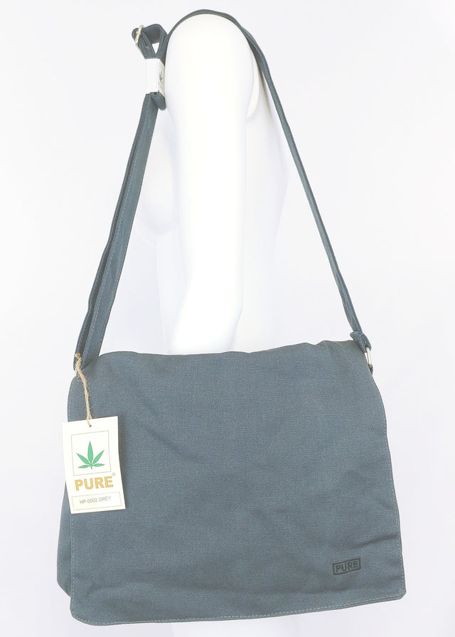 Pure Vegan Messenger Bag in hemp