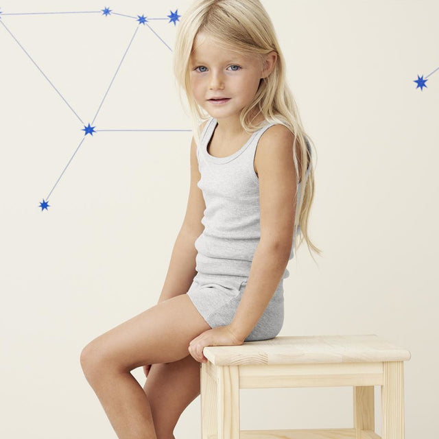 Melange children's tank top in 100% organic cotton