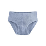 Melange baby and boy briefs in organic cotton